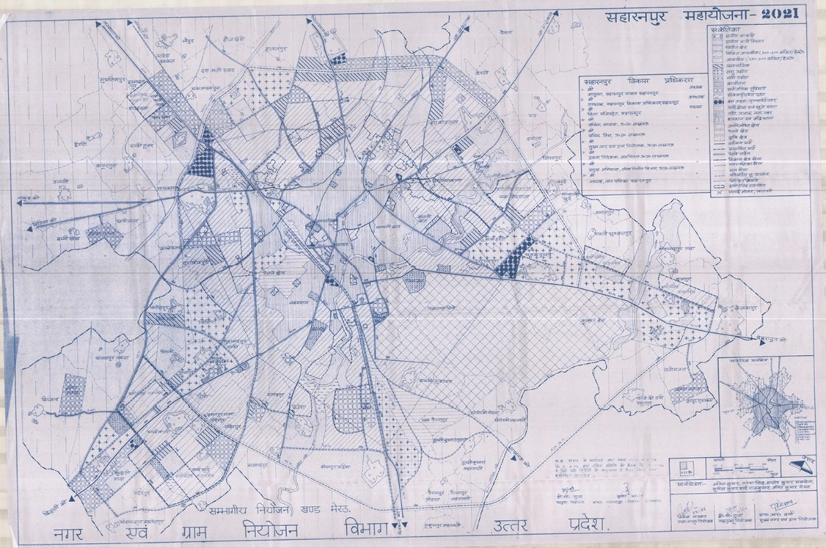 Saharanpur Master Plan Development Area Map PDF 2021