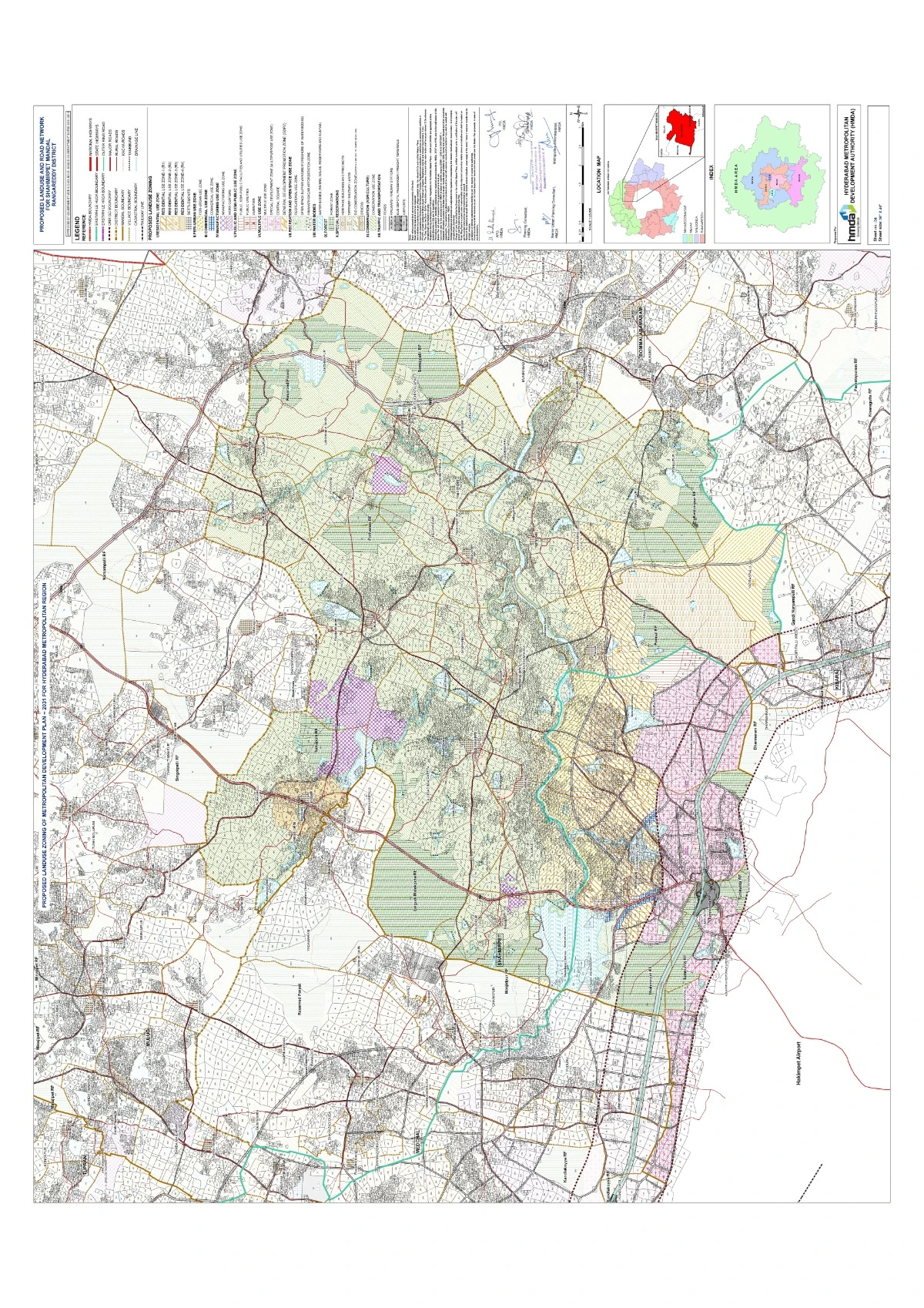 Shahmirpet Master Plan 2031 - Proposed Land Use & Road Network Map PDF