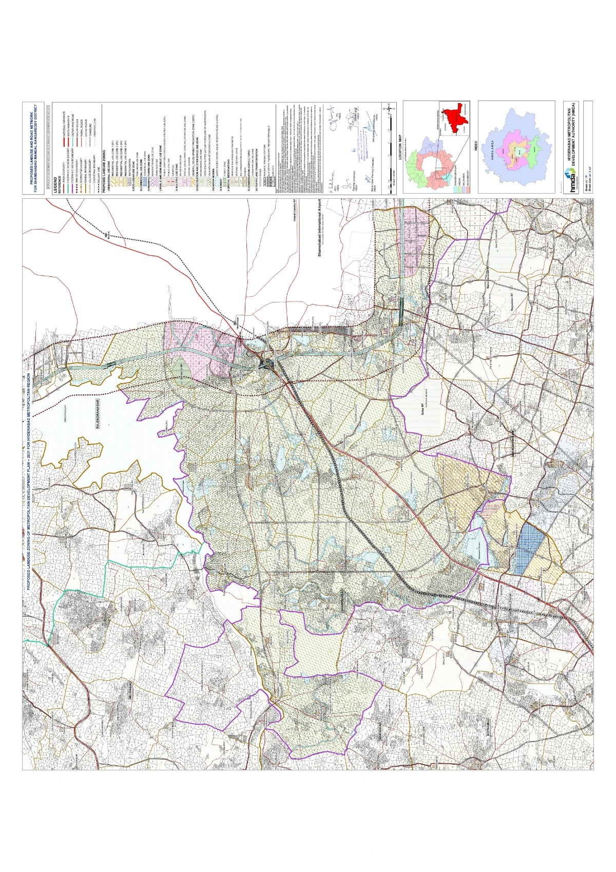 Shamshabad Master Plan 2031 - Proposed Land Use & Road Network Map PDF