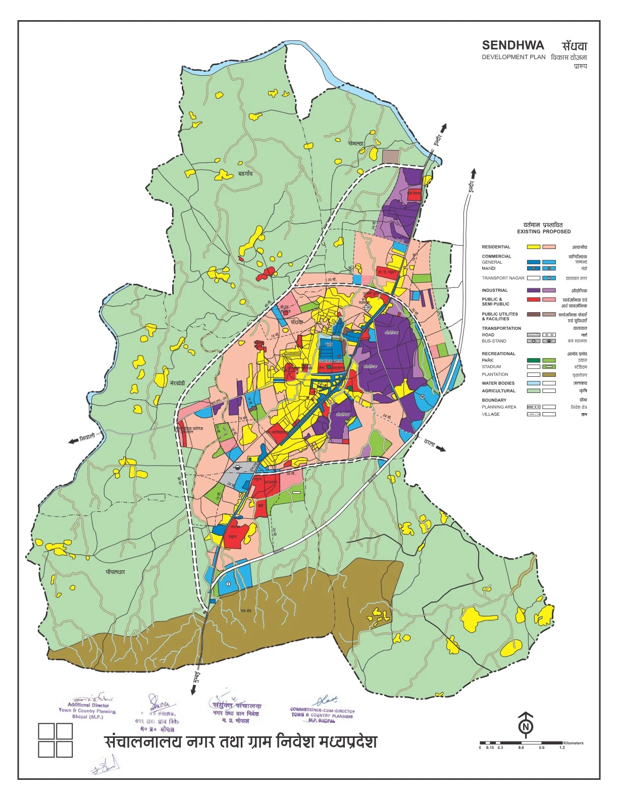Sendhwa Master Plan PDF Map
