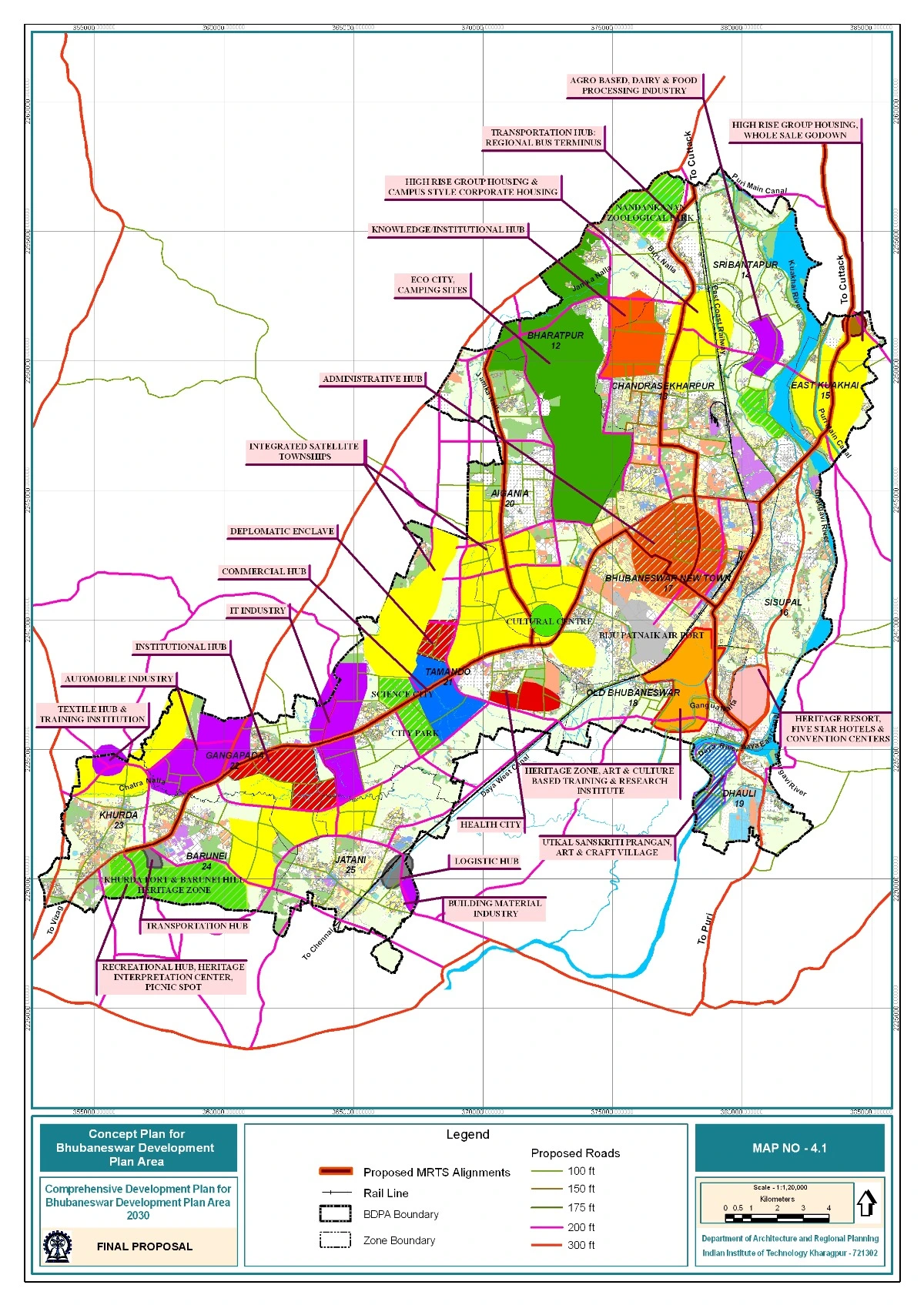 Bhubaneswar Master Plan 2030 PDF Map