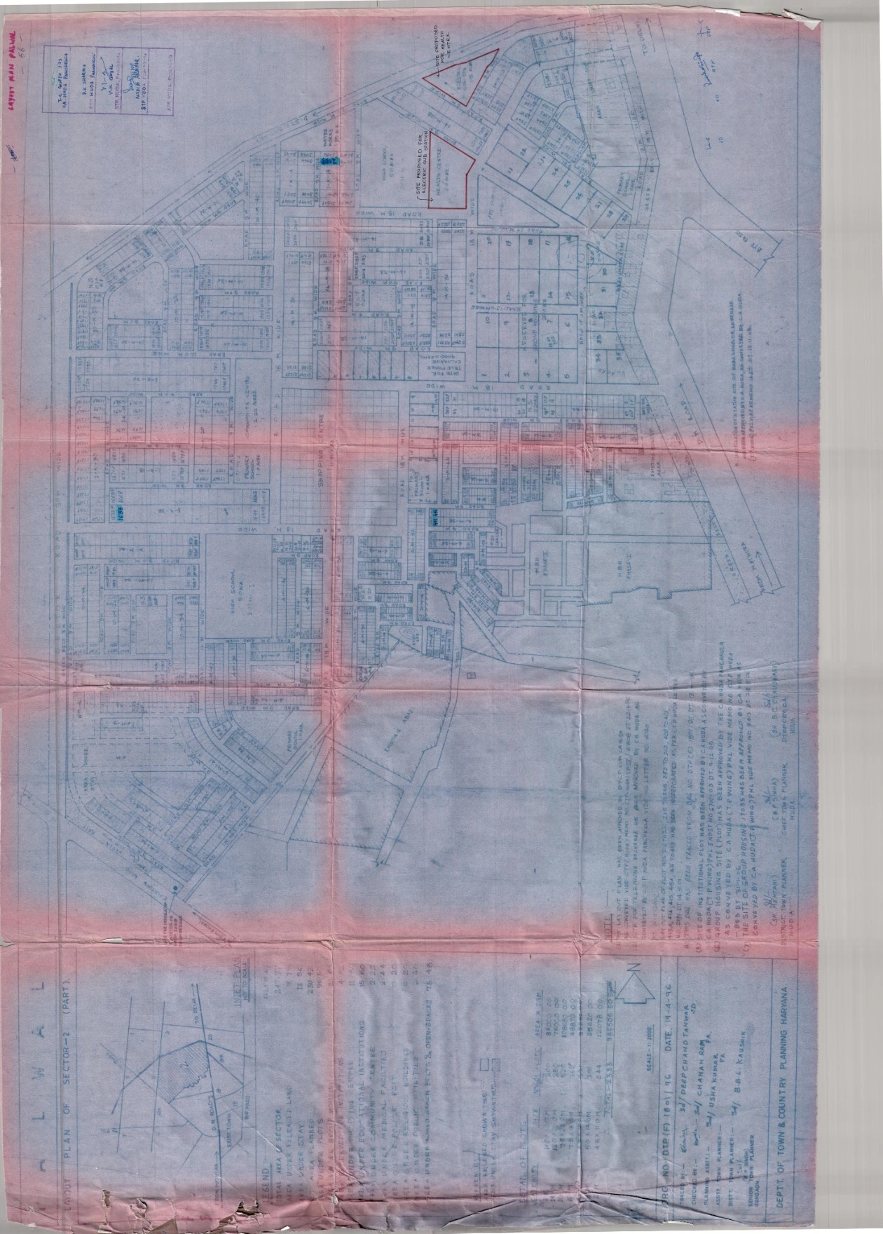 HUDA Sector 2 Palwal Map Master Plan Lay Out PDF of Plots